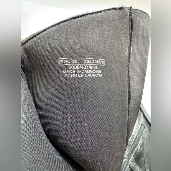 ZARA Kids Black Riding Boots with Buckle Detail | Size EU 32 (US 1 Youth) - Picture 6 of 9